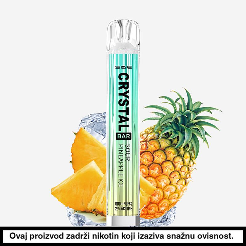 Crystal 600 2% jednokratna e-cigareta Sour Pineapple Ice