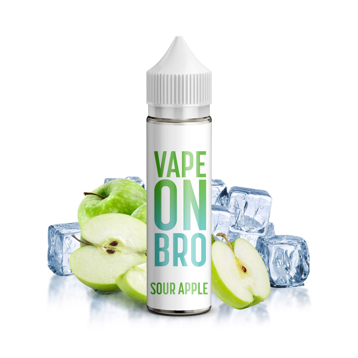 Vape On Bro 50ml - Sour Apple ice