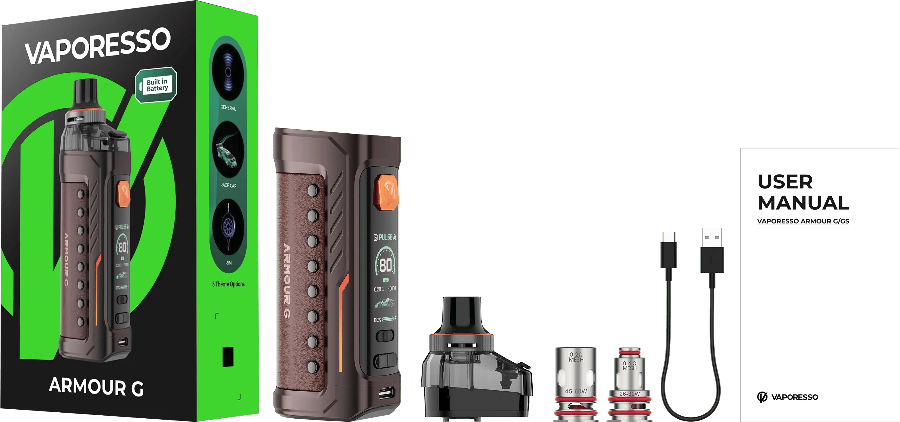 Vaporesso Armour G MTL Kit 80W 3000mAH 5ml