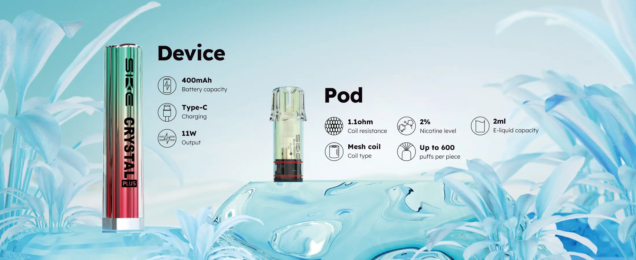 Crystal Plus baterija