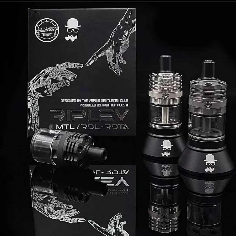 Ambition Mods Ripley MTL-RDL RTA 3.2ml atomizer